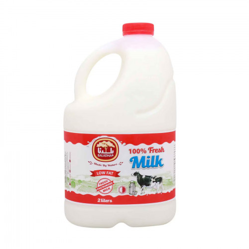 Baladna Fresh Cow Milk Lf 2Ltr
