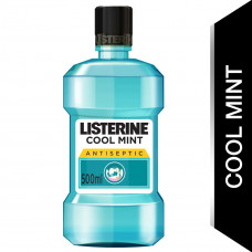 Listerine Cool Mint Mouthwash 500mlx2's -- ليستيرين نعناع باردة غسول فم جيل 500مل*2ثانية 